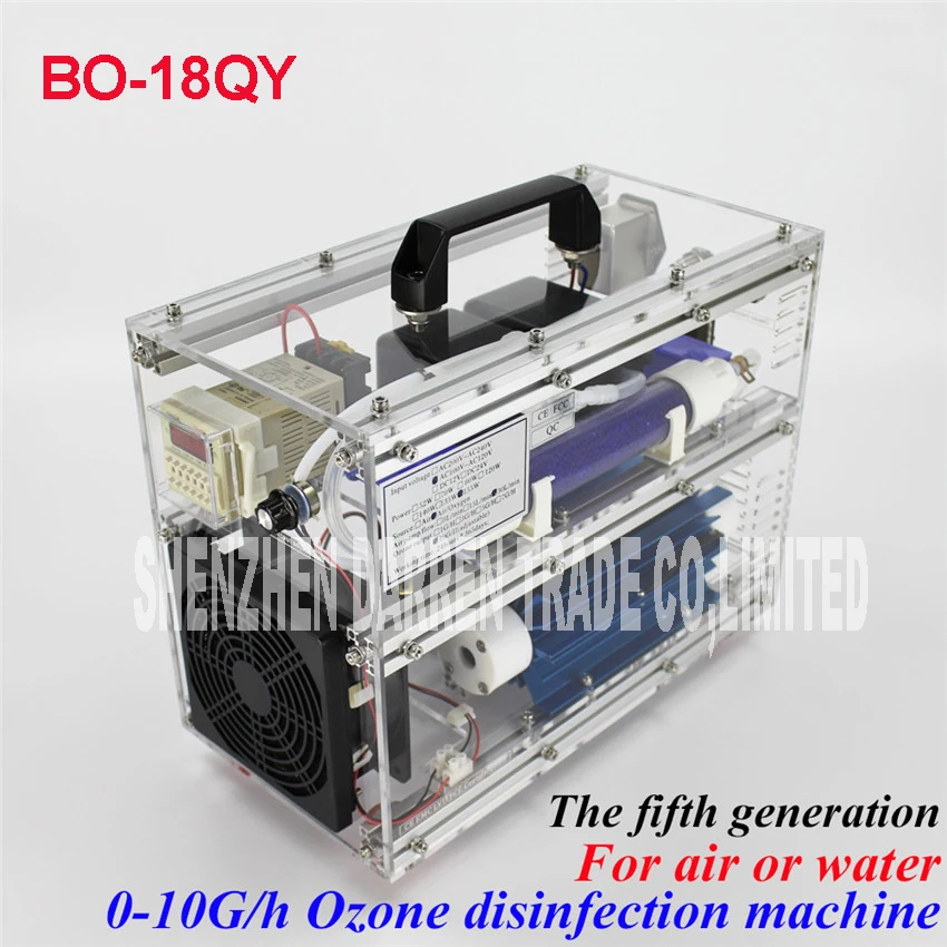 BO-18QY  Ozone generator 1g/h gram generatore di ozono AC220V/AC110V Regolabile  ozono terapia macchina  52W 8L / min