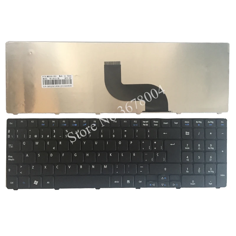 

Spanish for Acer Aspire 90.4HV07.S0R V104730DS3 9Z.N1H82.C0R PK130C92A04 AEZR7700010 NSK-ALC0R KB.I170A.164 SP laptop keyboard