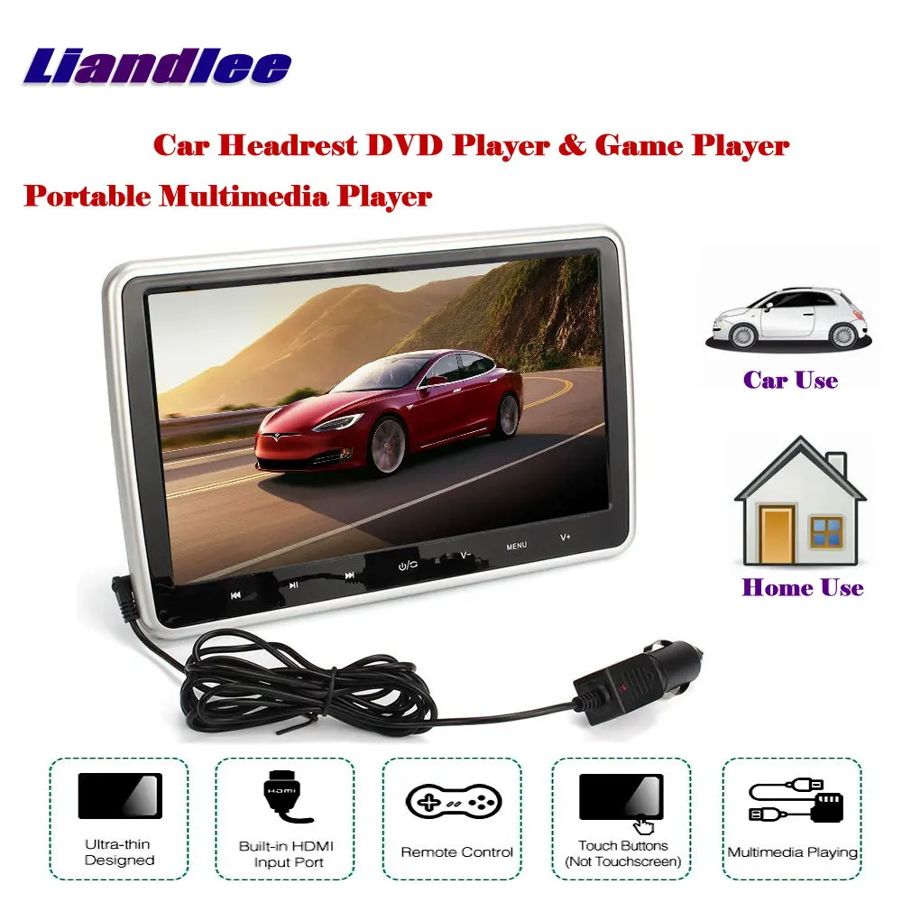 

10.1" Car Headrest Head Rest Restraints TFT LED Monitor Screen / Portable DVD Player Game Back Seat Multimedia System