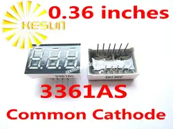 10PCS x 0.36 inches White Red Green Blue 3 Digital Tube LED Display Module 3361AS 3361BS 3361AW 3361BW 3361AB 3361BB 3361BGG