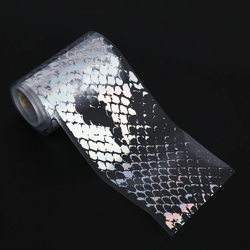 1 Bottle Snake Texturel Laser  Nail Foils 100*4cm Manicure Nail Art Transfer Sticker Manicure Nail Accessories