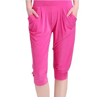 2024 summer new Silky high quality fashion cool ice silk Candy colors harem pants woman pants