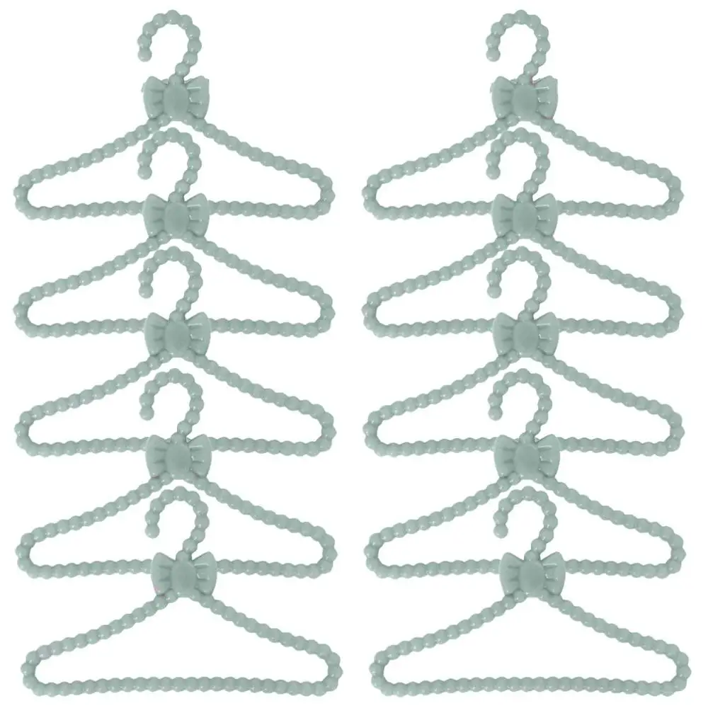 Pack De 30 Perchas De Plástico Para Muñecas – 3 Colores (Rosa, Verde, Morado), Tamaño 12.8 Cm, Ideales Para Ropa De Muñecas