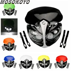 Universal Dirt Bike Motocross Headlight Supermoto Headlamp Headlight Fairing For Honda Suzuki Kawasaki Yamaha CBR FZ1 FZ8