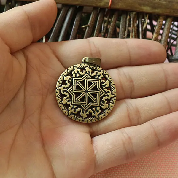 1 قطعة مجوهرات سلافية ، قلادة تميمة سلافية ، مولفينيت ، تعويذة ، رمز سلافي ، درع من السيئة ، قلادة رجالية نورس #3