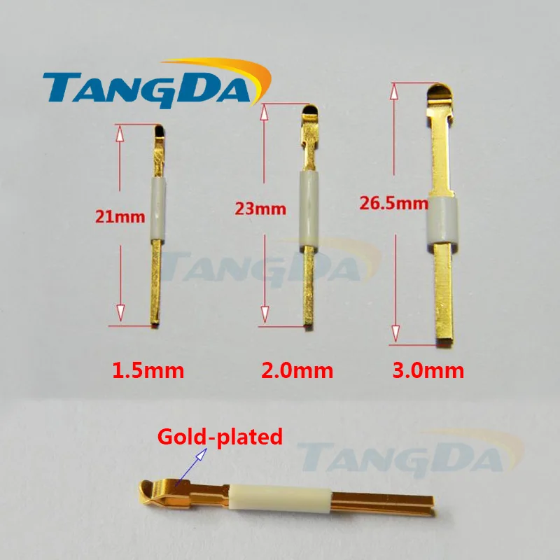 Copper clip needle Gold-plated 1.5/2/3mm Shrapnel pin Test needle positioning pin probe large current directional Connectors