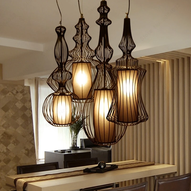 BDBQBL Modern American Pendant Lights for Dining Room Bedroom Pendant Lamp Suspension Luminaire Vintage Home Lighting Hanglamp image 4