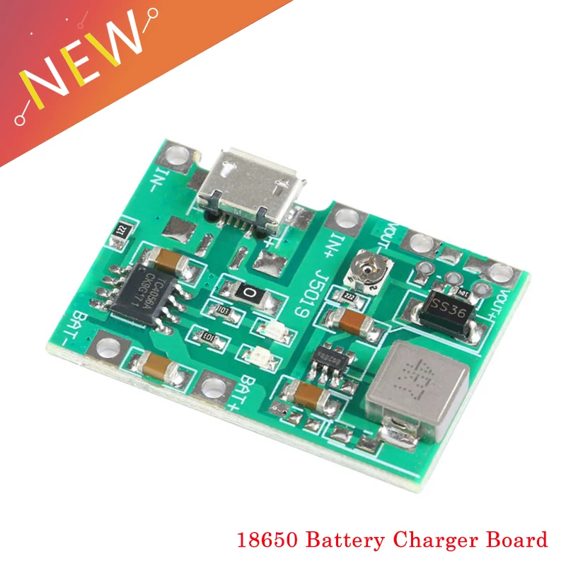 3.7V 5V liter 9V multimeter modified 18650 lithium battery charging boost discharge integrated adjustable module 2A