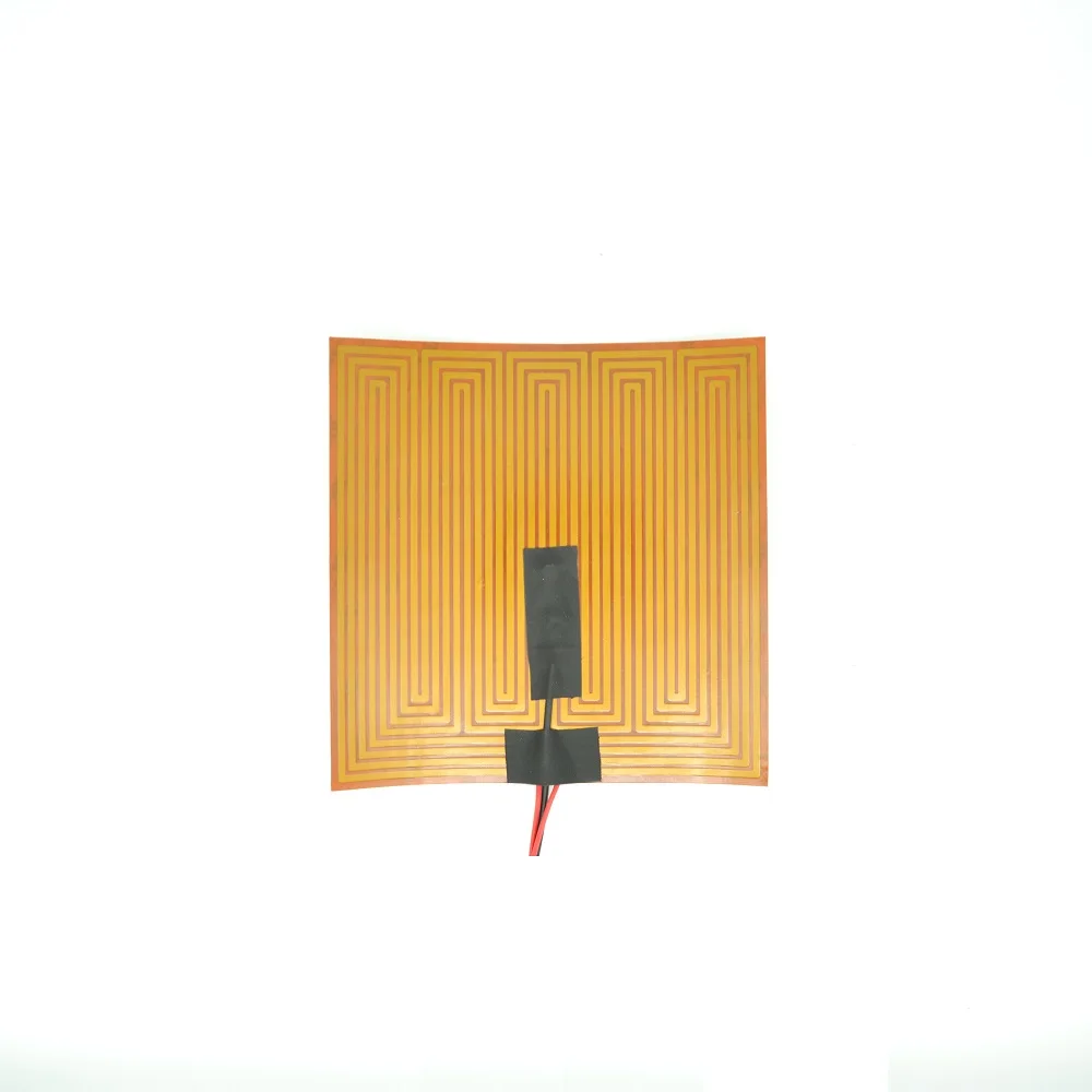 24V 100W 200mm square kapton film flexible heater