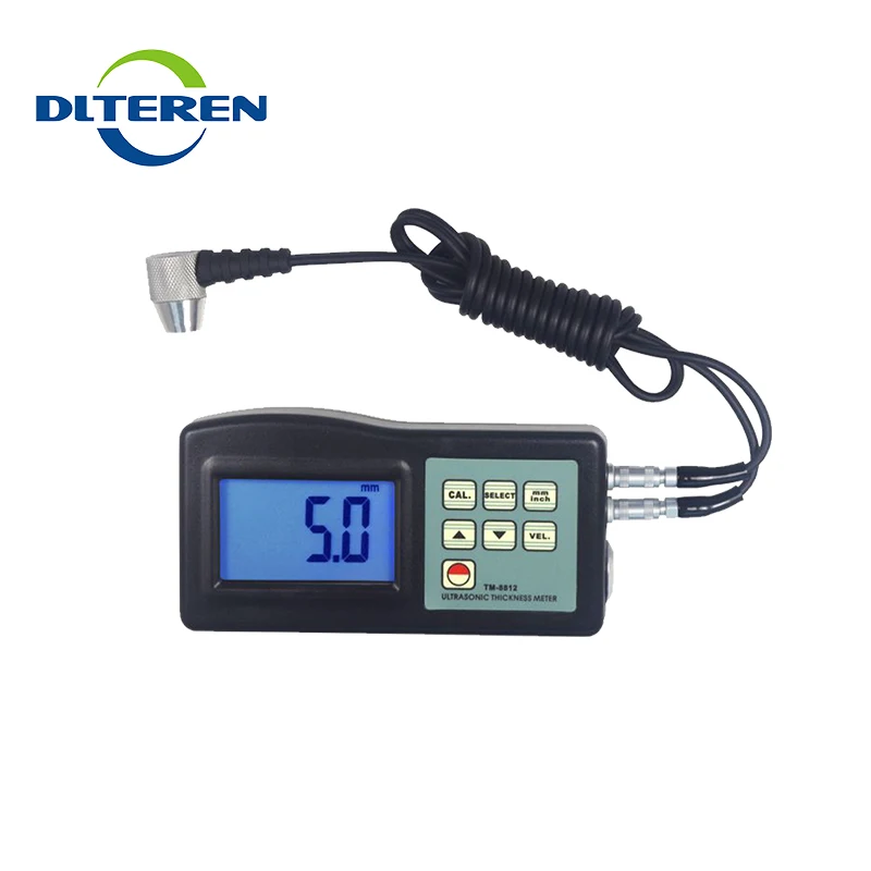 Portable ultrasonic pipe wall thickness measuring meter TM-8812 ultrasonic thickness gauge