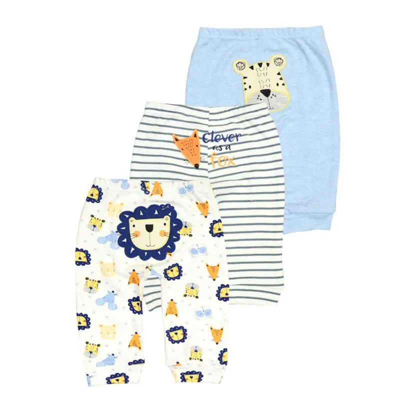 Leggings taille moyenne en coton pour bébé fille, pantalon sarouel pour tout-petits, vêtements unisexes pour nouveau-né de 3 à 24 mois, nouveau, lot de 3 pièces