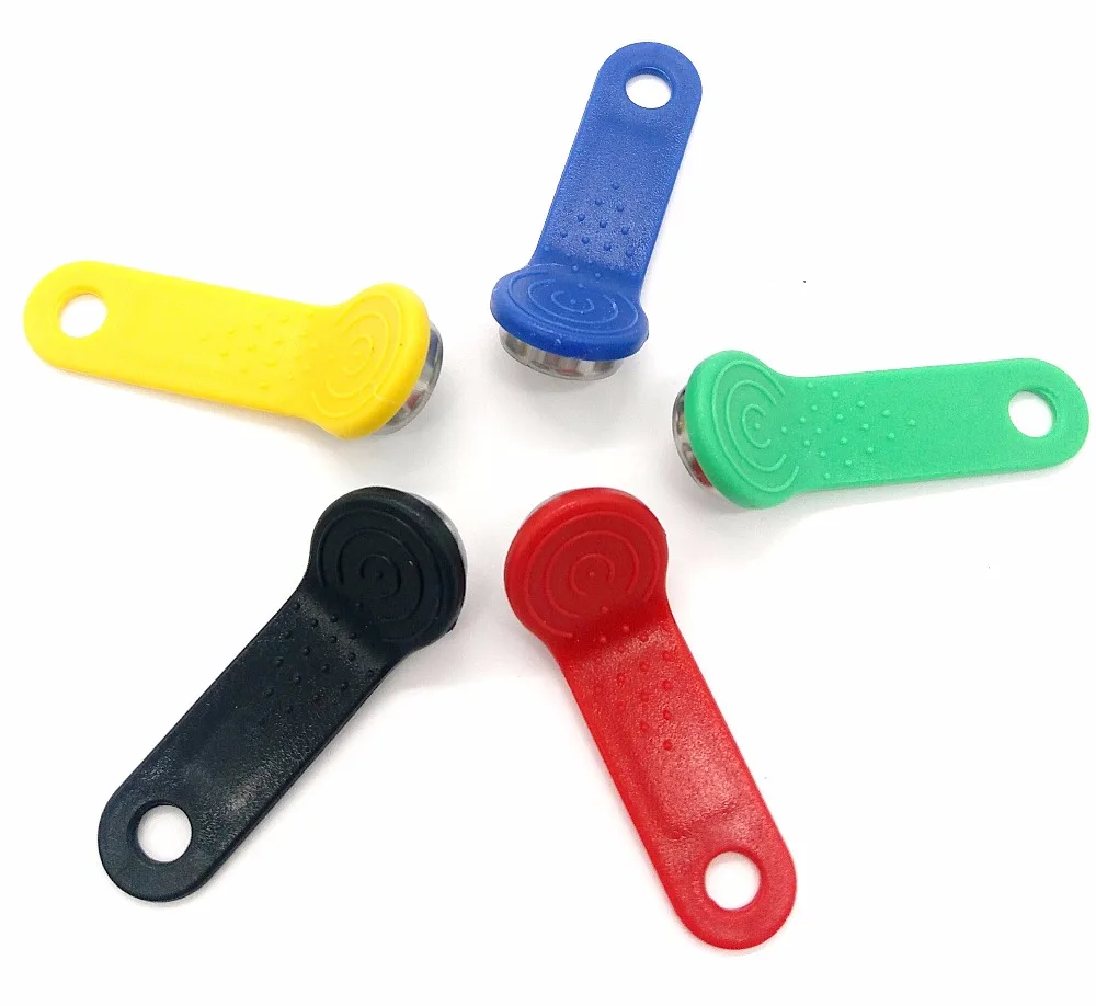 50pcs/Lot RW1990 Rewritable Clone RFID TM Touch Memory Key RW1990 ibutton RFID Tag Sauna Key Can Copy Can Change Code