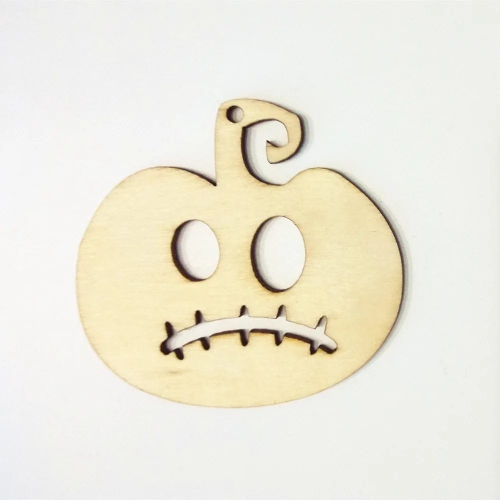 

50pcs laser cut pumpkin cut out halloween decoration gift ornament
