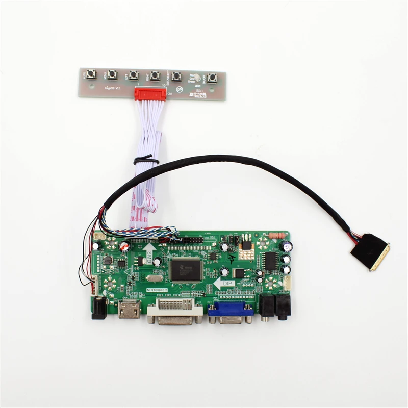 M.NT68676.2A  DVI VGA Audio HDMI-compatible LCD Controller Board for CLAA156WA15A CLAA156WA11A 15.6 inch WLED LVDS 1366x768