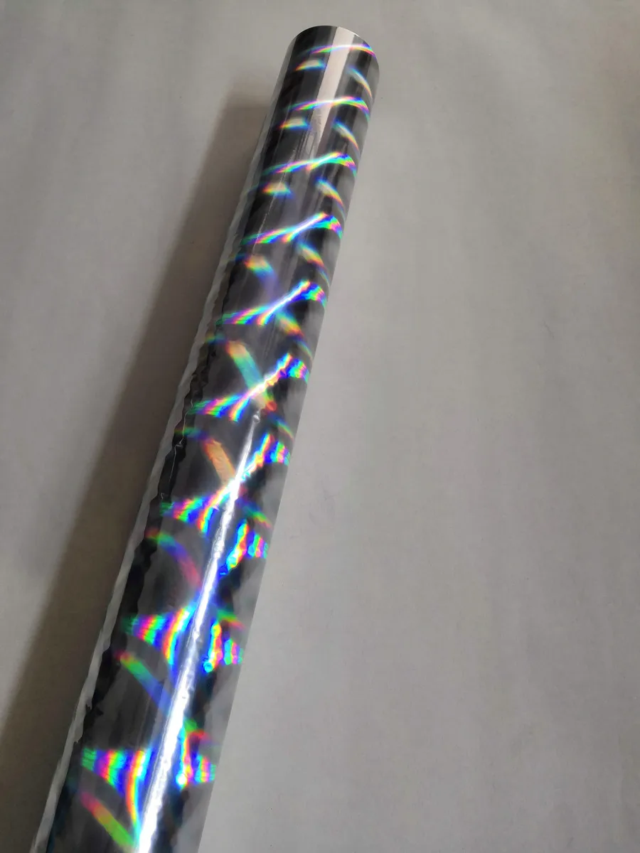 

Silver B17 holographic foil hot stamping foil for paper and plastic 16cm x120m transfer film