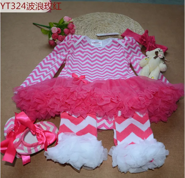 Mädchen baby newborn tutu kleider set Leopard body tops beinlinge infant schuhe blume stirnband 4 stück anzug für kinder kid