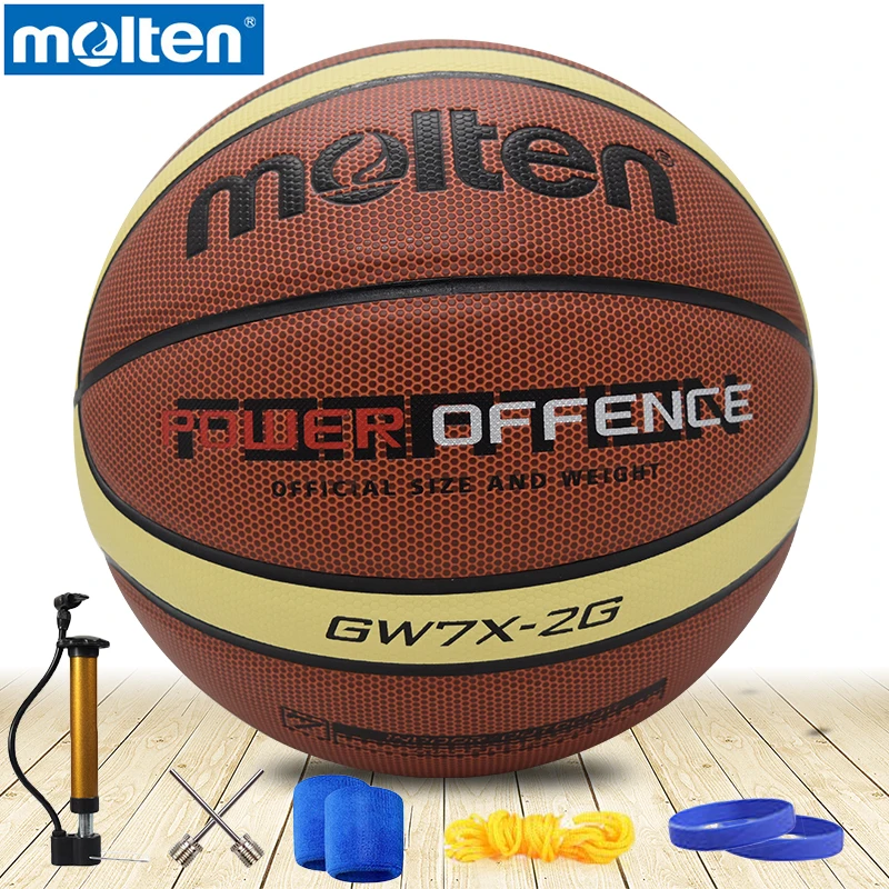 original molten basketball ball GW7X  NEW Brand High Quality Genuine Molten PU Material Official Size7 Basketball free shipping