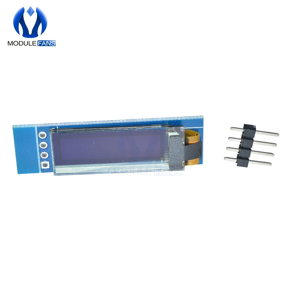 Módulo de pantalla LCD OLED para Arduino, 0,91 pulgadas, 128x32, I2C, IIC Serial, Azul, Blanco, 0,91 ", 12832