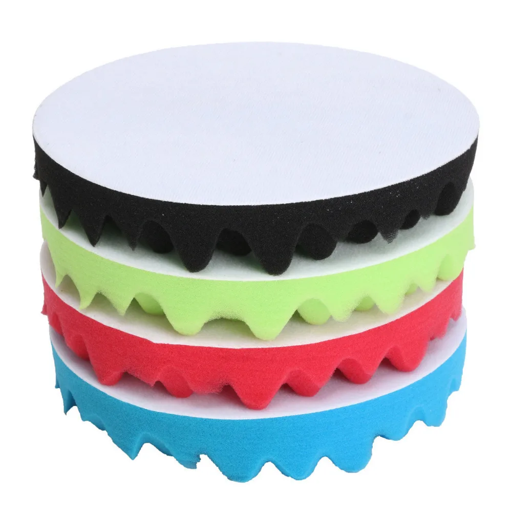 Set di Kit di tamponi per lucidatura a spugna da 4 "3/4/5/6/7" di qualità professionale per lucidatore per auto