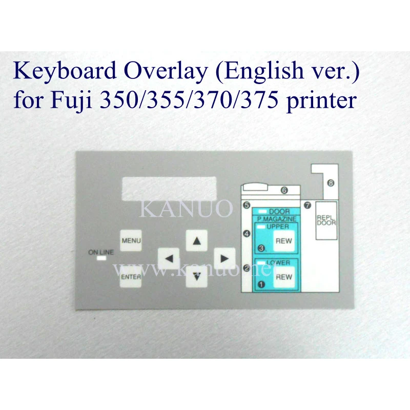 Fuji Keyboard Overlay ( English Version ) for Fuji Frontier 350/355/370/375 Printer Digital Minilab Spare Parts Accessories