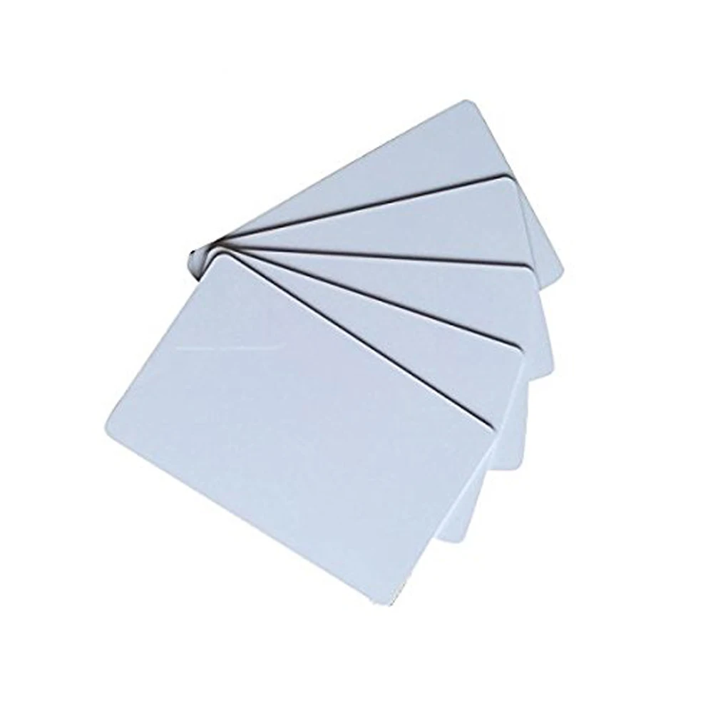 (100PCS/lot)frequecny 125KHZ T5557 card  / T5567 / T5577 Blank Chip Smart Hotel Card /white