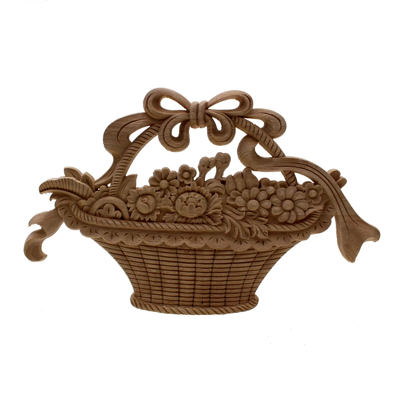 Деревянная резная аппликация VZLX, рамка для украшения мебели, аксессуары, неокрашенные «сделай сам», винтажный домашний декор, деревянные буквы