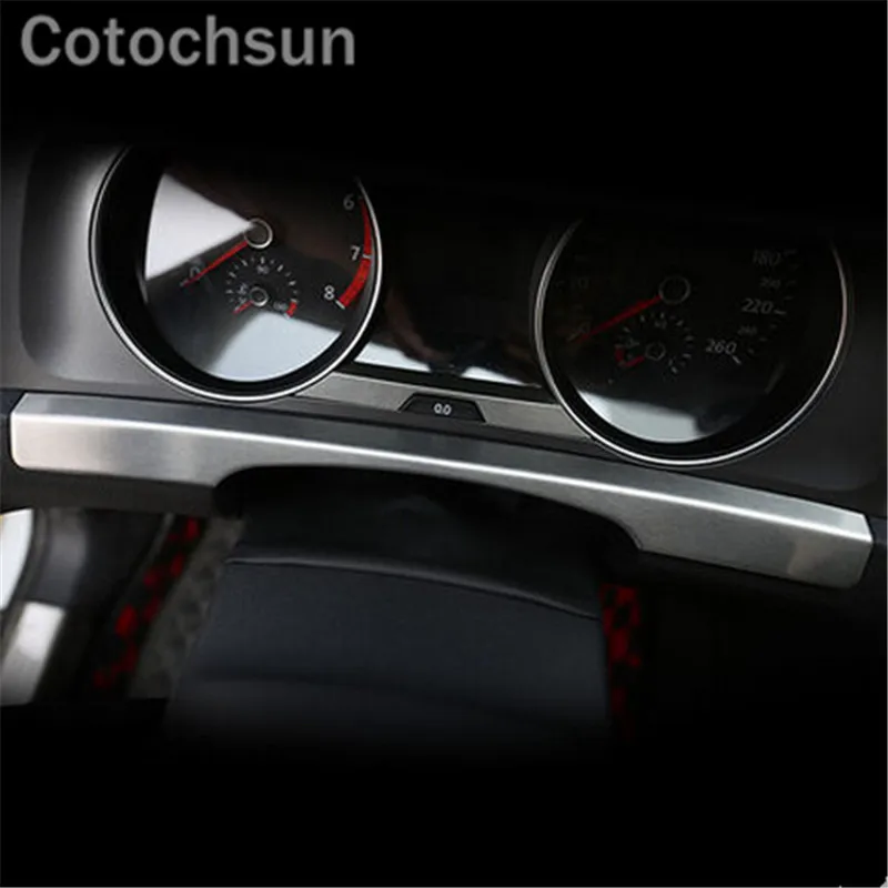 Cotochsun 3pcs/Set Auto Stainless Steel Panel Trim Decoration sticker case Fit For  Volkswagen GOLF 7 MK7