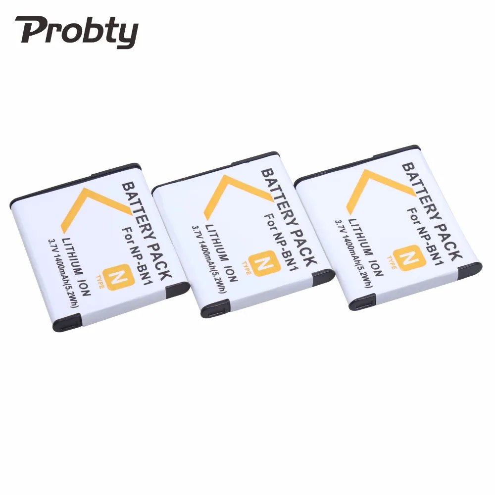 3 قطعة Probty NP-BN1 NP BN1 بطارية الكاميرا + شاحن لسوني DSC-QX10 DSC-QX30 DSC-QX100 DSC-TF1 DSC-TX10 DSC-TX20 DSC-TX30 WX220