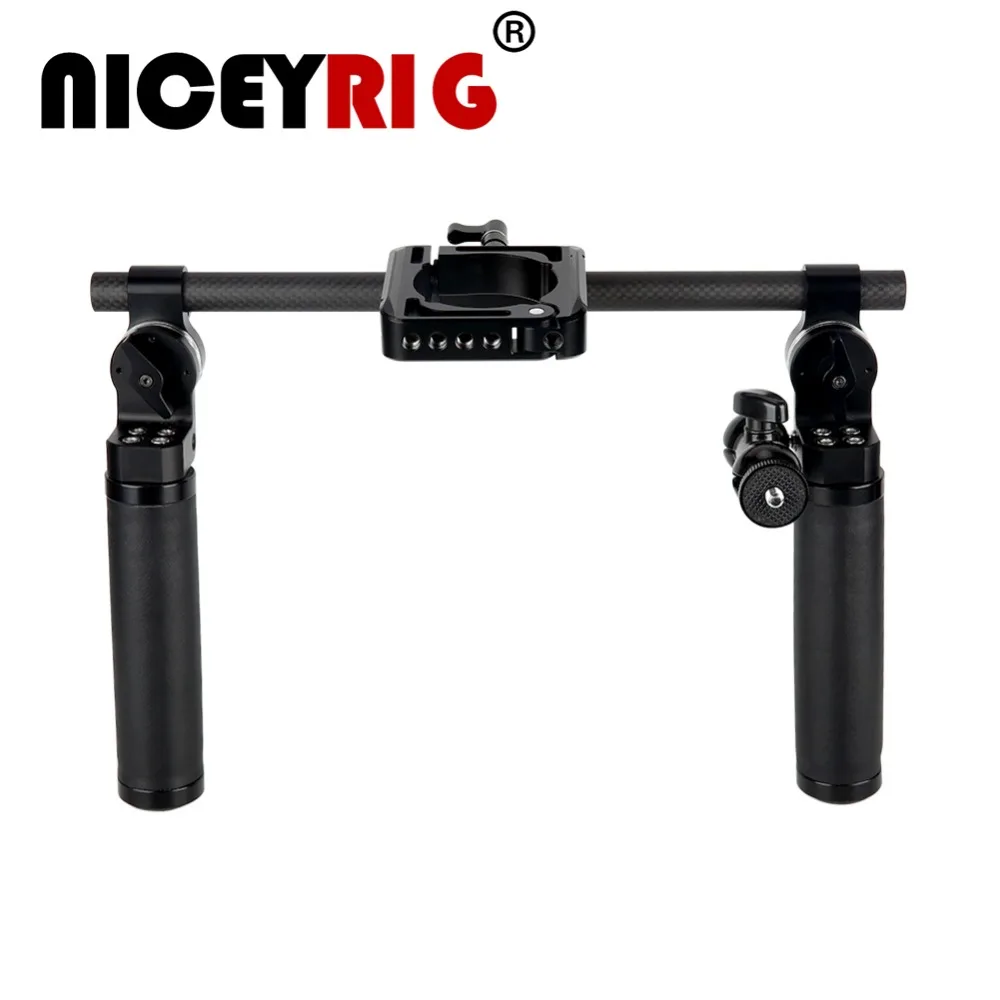 

NICEYRIG for DJI Ronin S Gimbal Stabilizer Handle Clamp Hand Gimbal Kit ARRI Rosette Grip 15mm Rod Carbon Fiber NATO 1/4" 3/8"