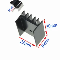 5 Pieces/lot 30x23x16mm Radiator with Needle Aluminum Cooler Heatsink For MTDA7294L298 IC