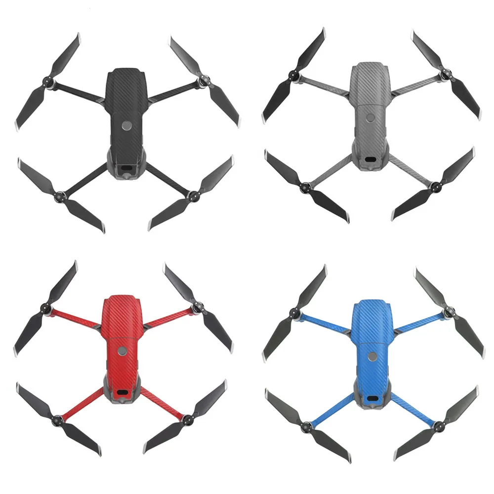 5-Color Options For Dji Mavic 2 Pro/Zoom Sticker Drone Remote Controller Battery Skin Waterproof Pvc Carbon Skin Decal