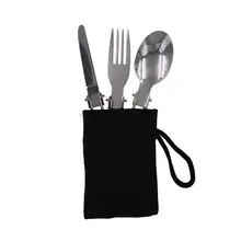 Stainless Steel Foldable Picnic Cutlery Set for Camping #3