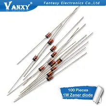 100 pcs 1W Zener Diodes 3V to 15V #6