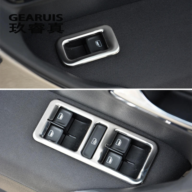 Car Styling For Volkswagen vw POLO Window Lifter Control Frame Window Switch Decor Armrest Panel Trim Auto Interior Accessories