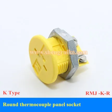 

K type thermocouple socket RMJ series round panel socket embedded connector