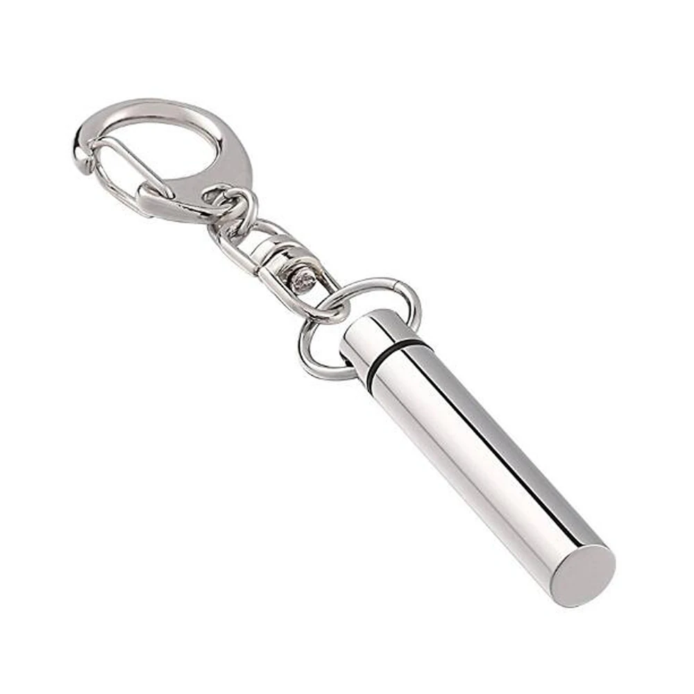 Custom Ashes Keychain Urn Stainless Steel Key Ring Women Men Dog Tage Footprint Ashes Holder Can be engraved