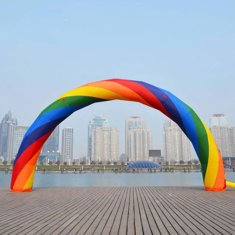 

49ft=15M inflatable Rainbow arch for Advertisement with Blower 220v