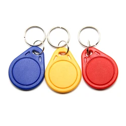 Chip RFID T5557, etiqueta de llave puede escribir proximidad ID Token Keyfobs Ring 125Khz acceso a tarjeta, 10 unids/lote