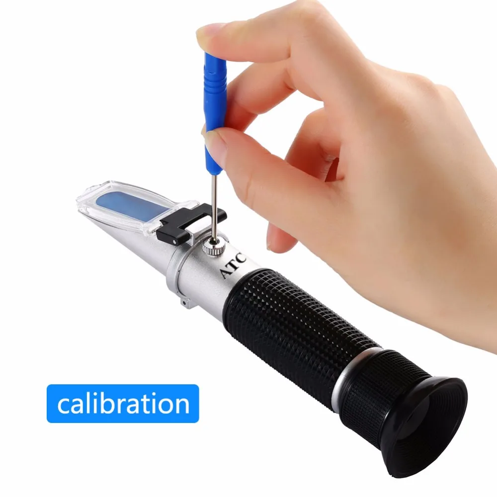 New 0-18% Brix Refractometer For Brix Sugar Beer Brix Refractometer with ATC Refractometer Optical Test Meter