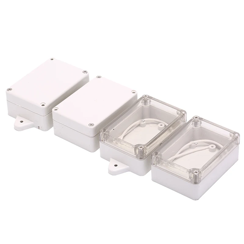 Clear Transparent/ White 85x58x33mm Enclosure Project Box Plastic Electronic Instrument Project Cover Box Enclosure Case