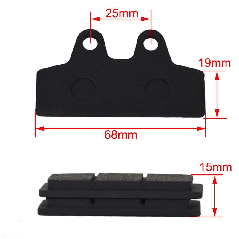 1 Pair Disc Brake Pad  for Motorcycle Electric Scooter Moped Trike