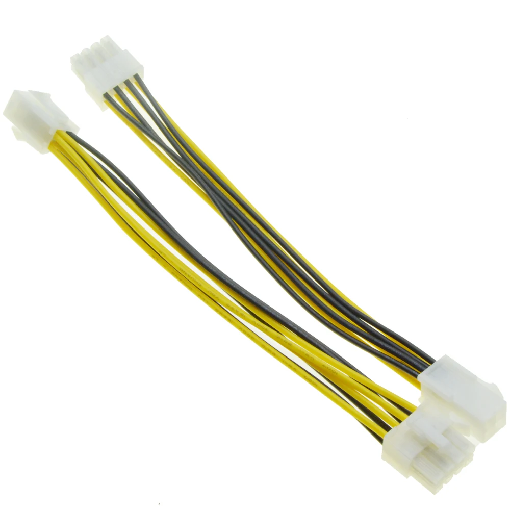 

Durable 8pin Male to 4 pin Female Power Conversion Cable ATX 8P to 4P CPU Power Supply Cable