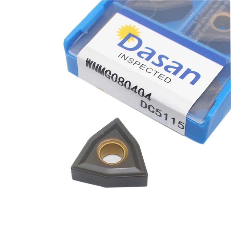 10pcs WNMG080408 DC5115 Carbide Turning Inserts High quality WNMG080404 Blade External Turning Tool Lathe Machine for Cast Iron