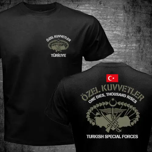 2018 New Short Sleeve Men New Turkish Special Forces Ozel Kuvvetler Maroon Berets Bordo Bereliler T Shirt 100 % Cotton Tee For M