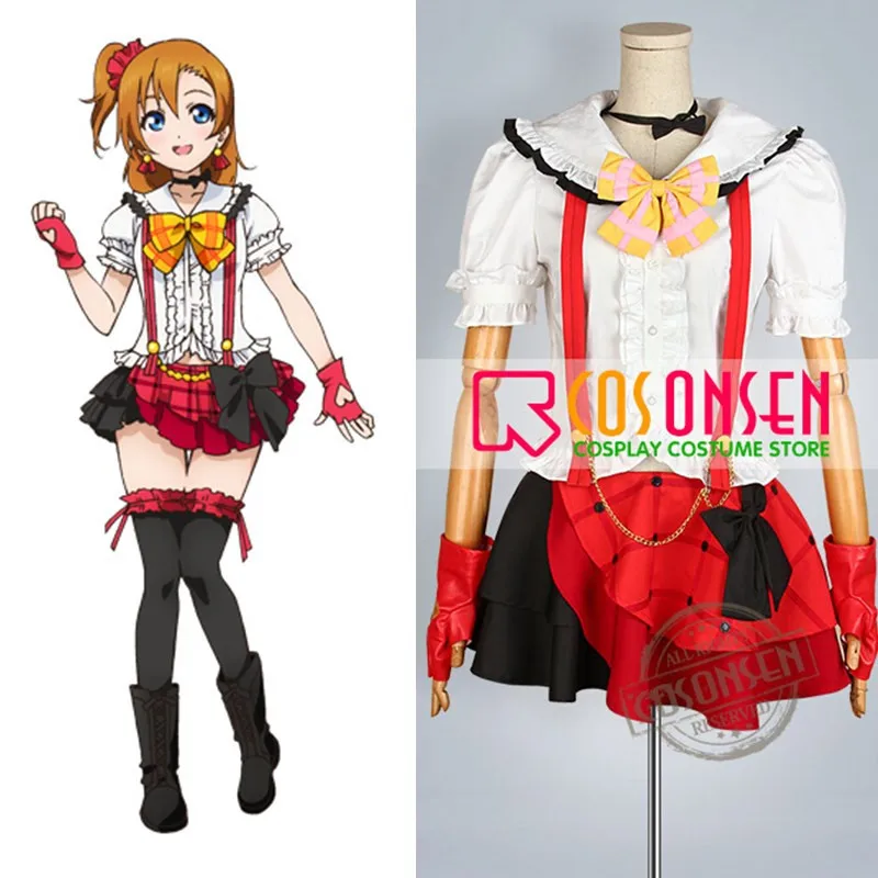 

COSPLAYONSEN Anime Love Live! First Love Honoka Kosaka Stage Cosplay Costume All Size