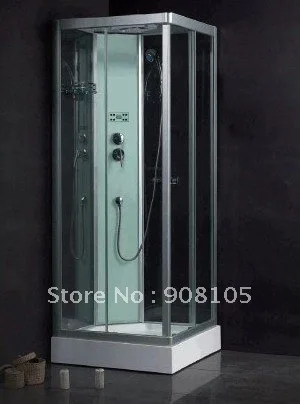 

with top shower head/shampoo holder/radio/ toughened glass shower rooms /shower enclosures