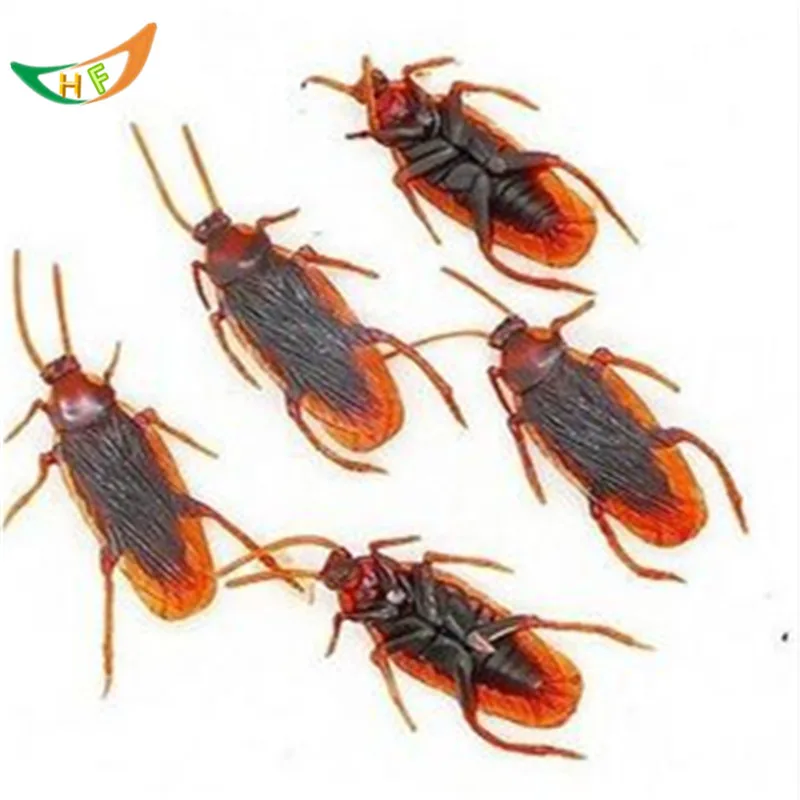 wholesale Prank supplies toy spoofing 500pcs cockroaches scary girl shocker April fool's toys false cockroaches novelty toys