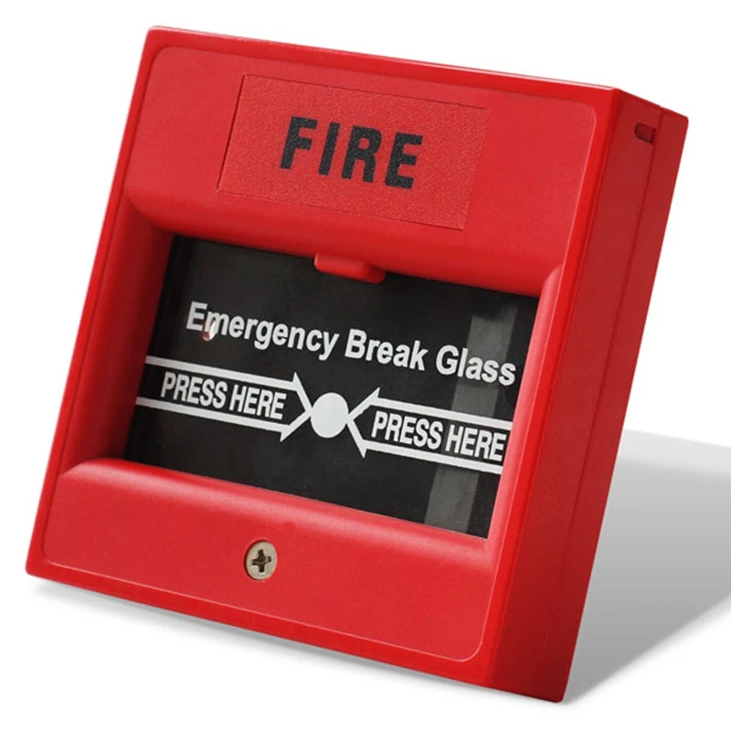 Fire Alarm Break Glass Manual Call Point MCP Pull Station Connect For Fire Alarm Bell Conventional Fire Alarm System Accessories