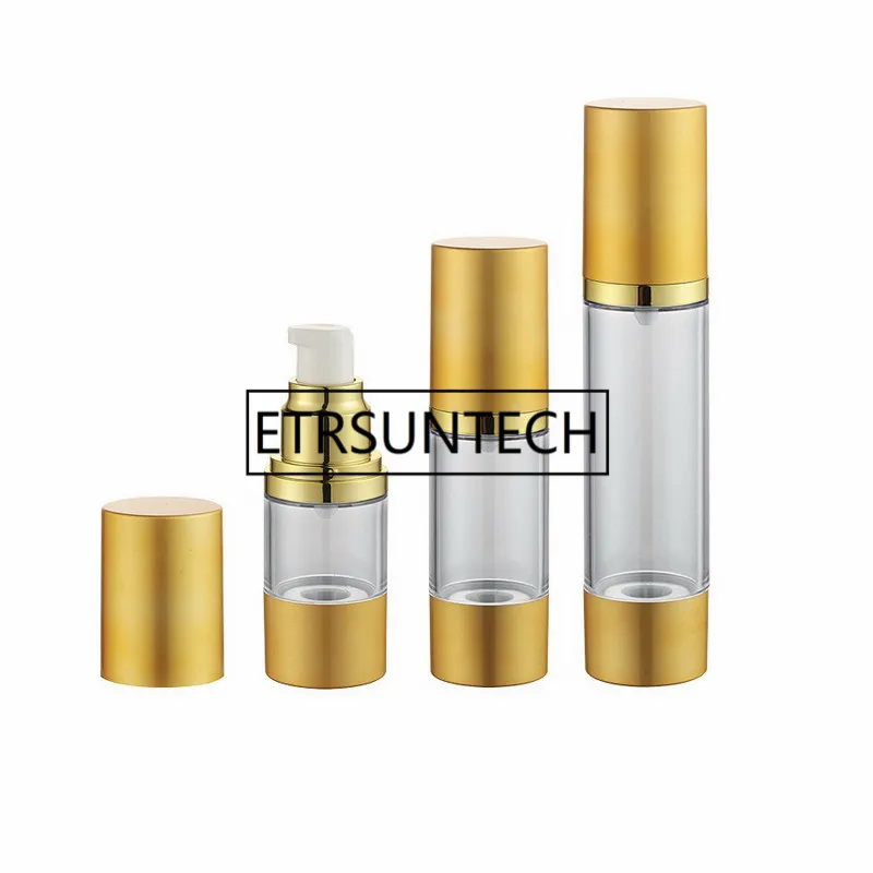 10/15/30/50/100ml Silber Gold High-grade Nachfüllbare Flaschen Tragbare Airless Pumpe dispenser Flasche Für Reise Lotion H0069 – Detail 2