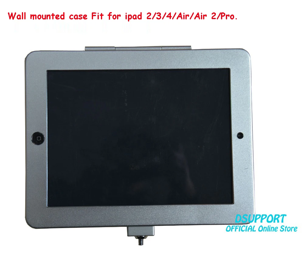 حامل حائط للكمبيوتر اللوحي مقاس 9.7 بوصة ، جهاز لوحي من سبائك الألومنيوم ، تصميم مضاد للسرقة ، مع قفل أمان